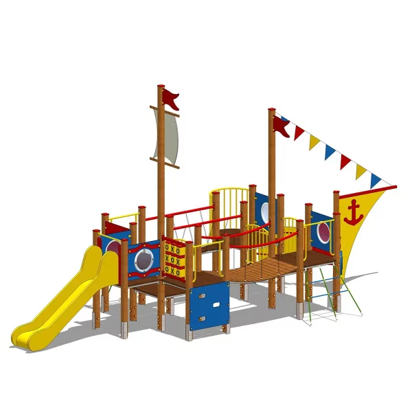 zestaw zabawowy statek na plac zabaw