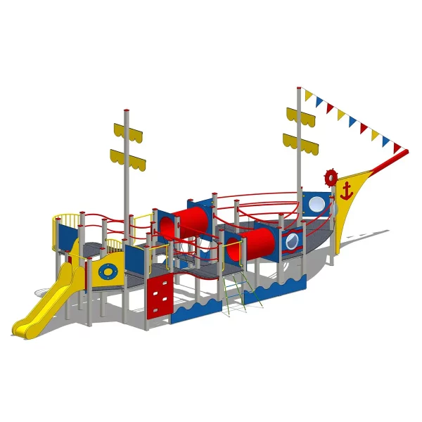 zestaw zabawowy w kształcie statka