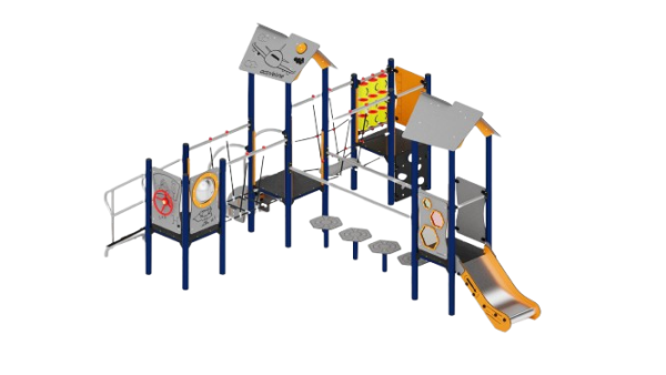 SKY 008 Activeline - zestaw zabawowy ze ślizgiem, podejściami i tablicą edukacyjną.